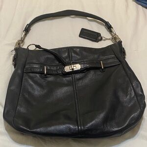 Coach Black Leather Women's Bag